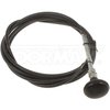 Motormite CONTROL CABLES WITH 2 IN BLACK KNOB 10 F 55198